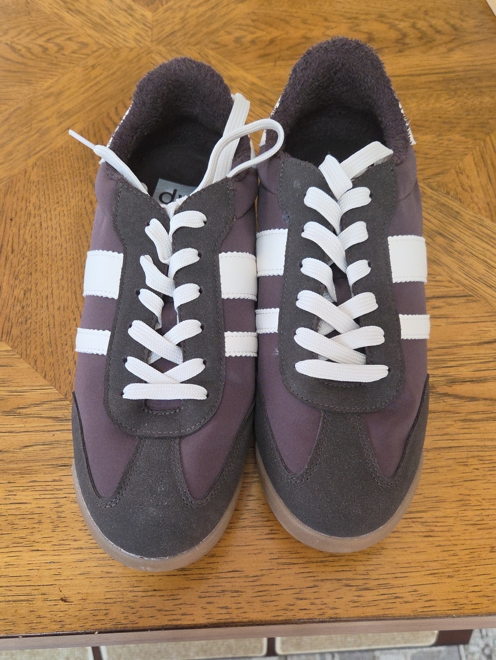 Wimans Casual Lace-Up Sneakers in Brown and cream